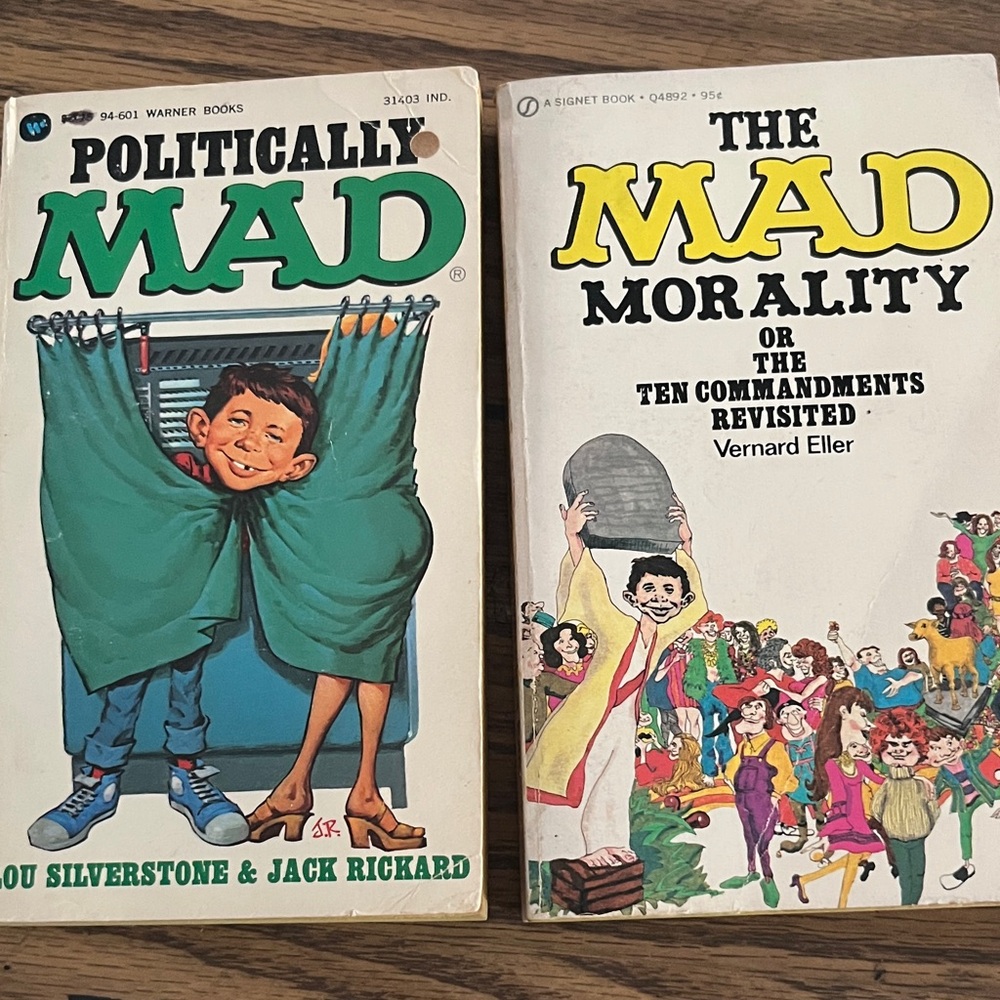 1970’s Politically Mad and The Mad Morality Books